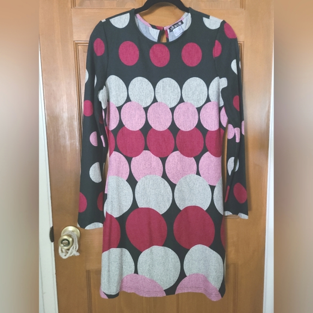 Multi-Color Light Sweater Dress
